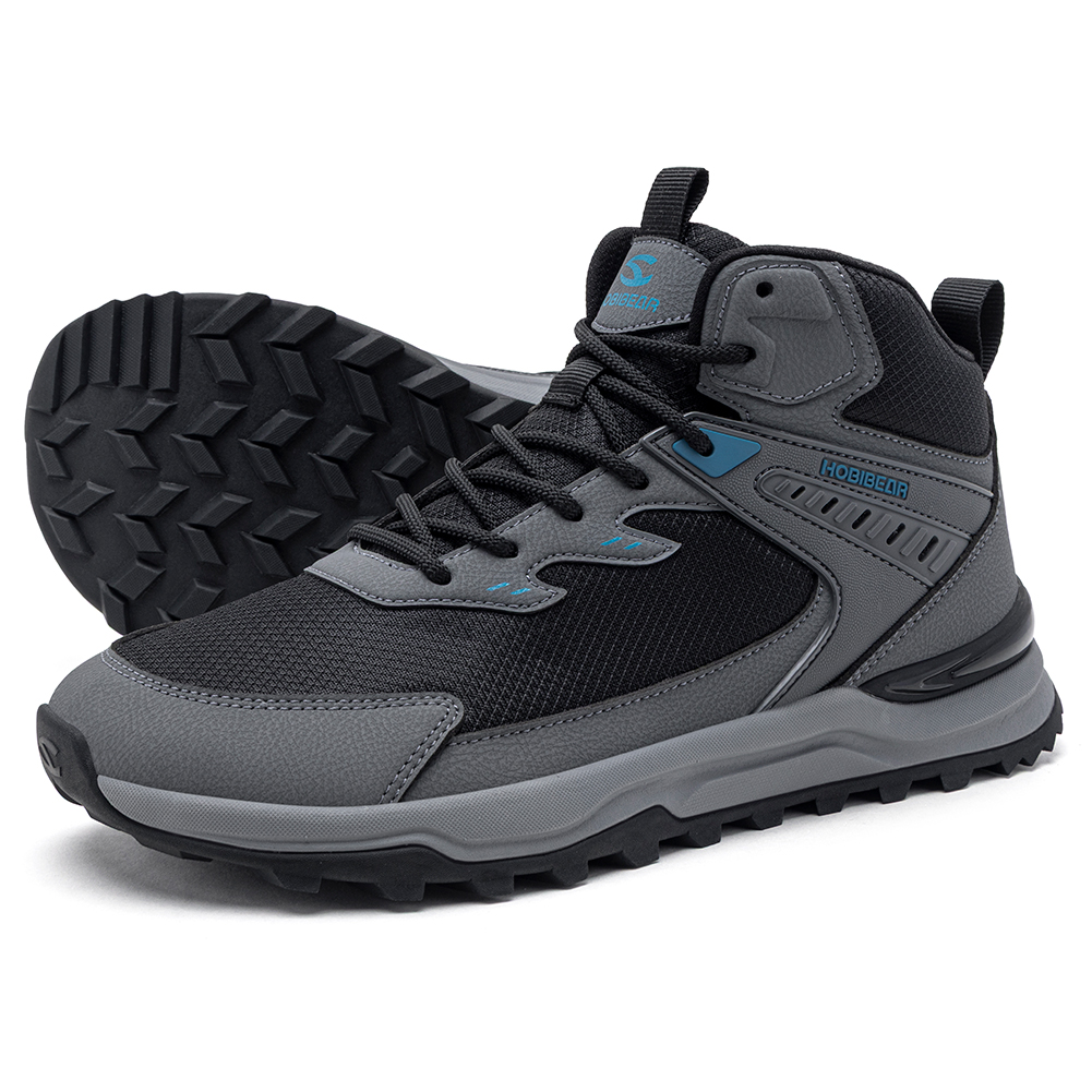 Trail Mix - HOBIBEAR Heren Brede Enkellaarzen Mid-Top Wandel-