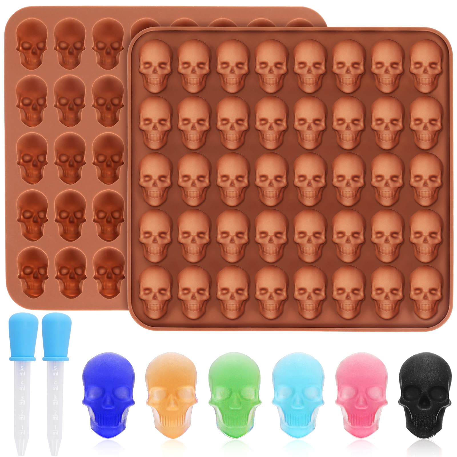 Gummy Candy - 1-2 stuks Mini Schedel Gummy Chocoladevormen