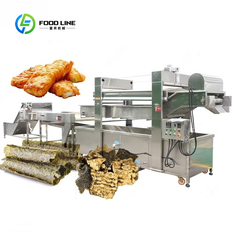 Seaweed Snack - Commerciële Tempura-friteuse, op maat gemaakte machine