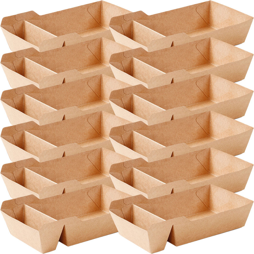 Chocolate Snack - 50 stuks papieren voedselverpakkingen, milieuvriendelijke snackdozen