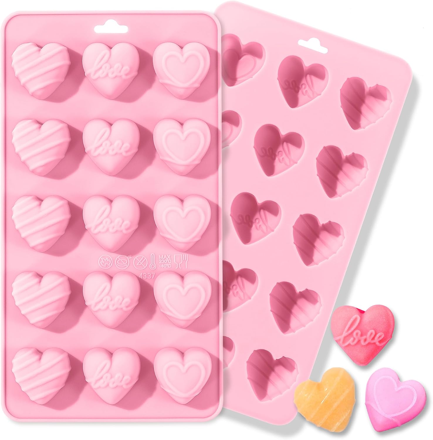 Hartvormige siliconen mallen,  - Gummy Candy recensie en prijs