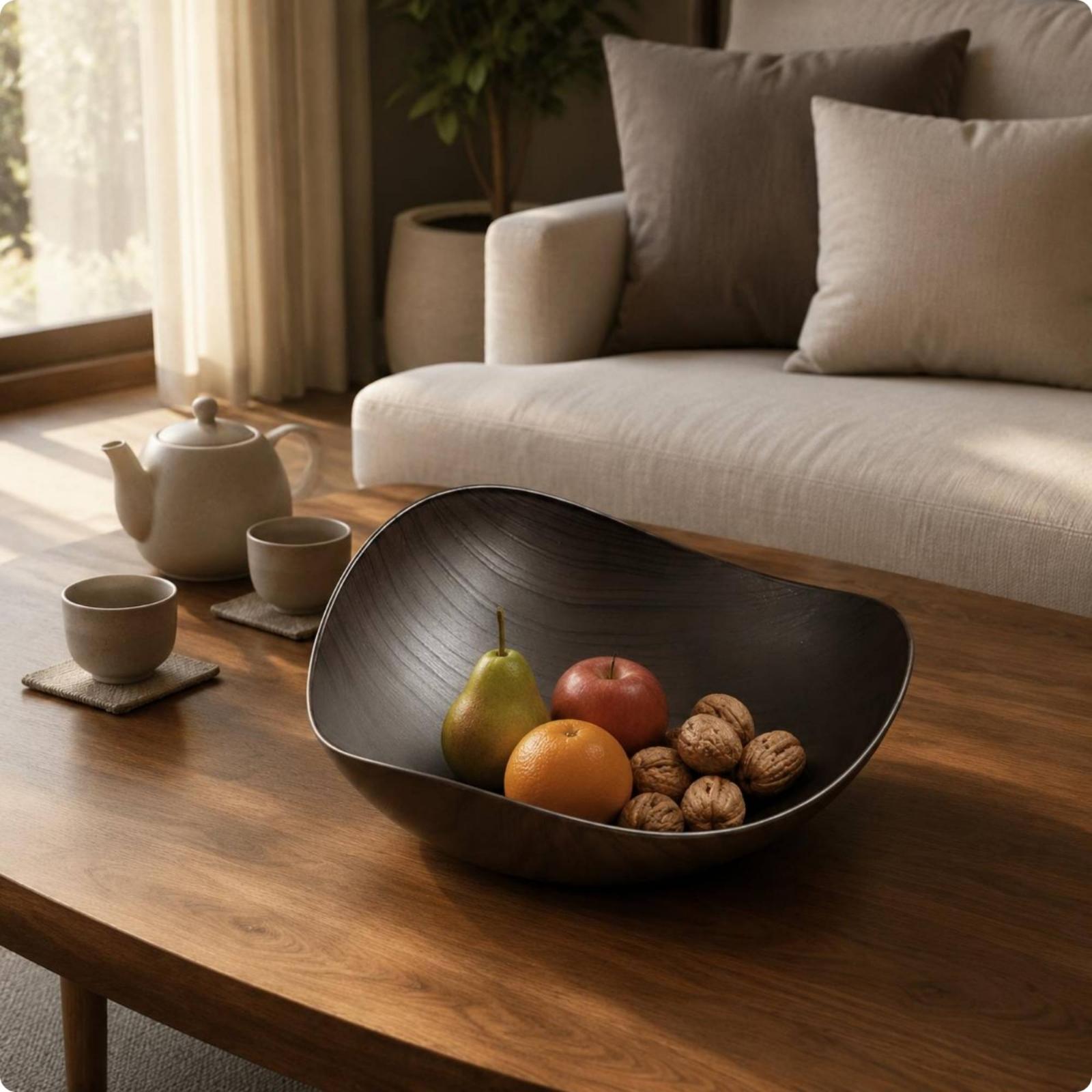 Houtenlook Plastic Fruitplatea - Dried Fruit recensie en prijs