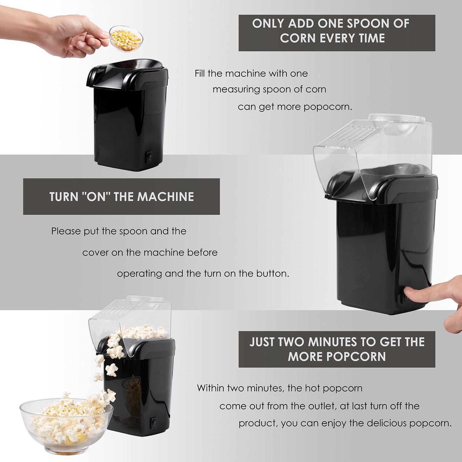 Gemakkelijk te bedienen, klein - Popcorn recensie en prijs