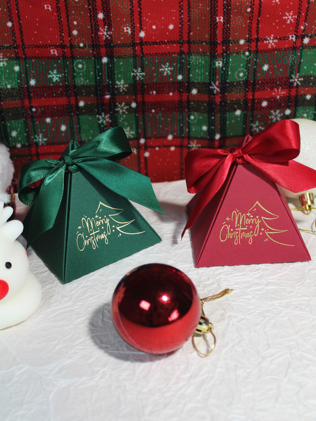 Kerst Driehoek Doos Snoep Gesc - Chocolate Snack recensie en prijs