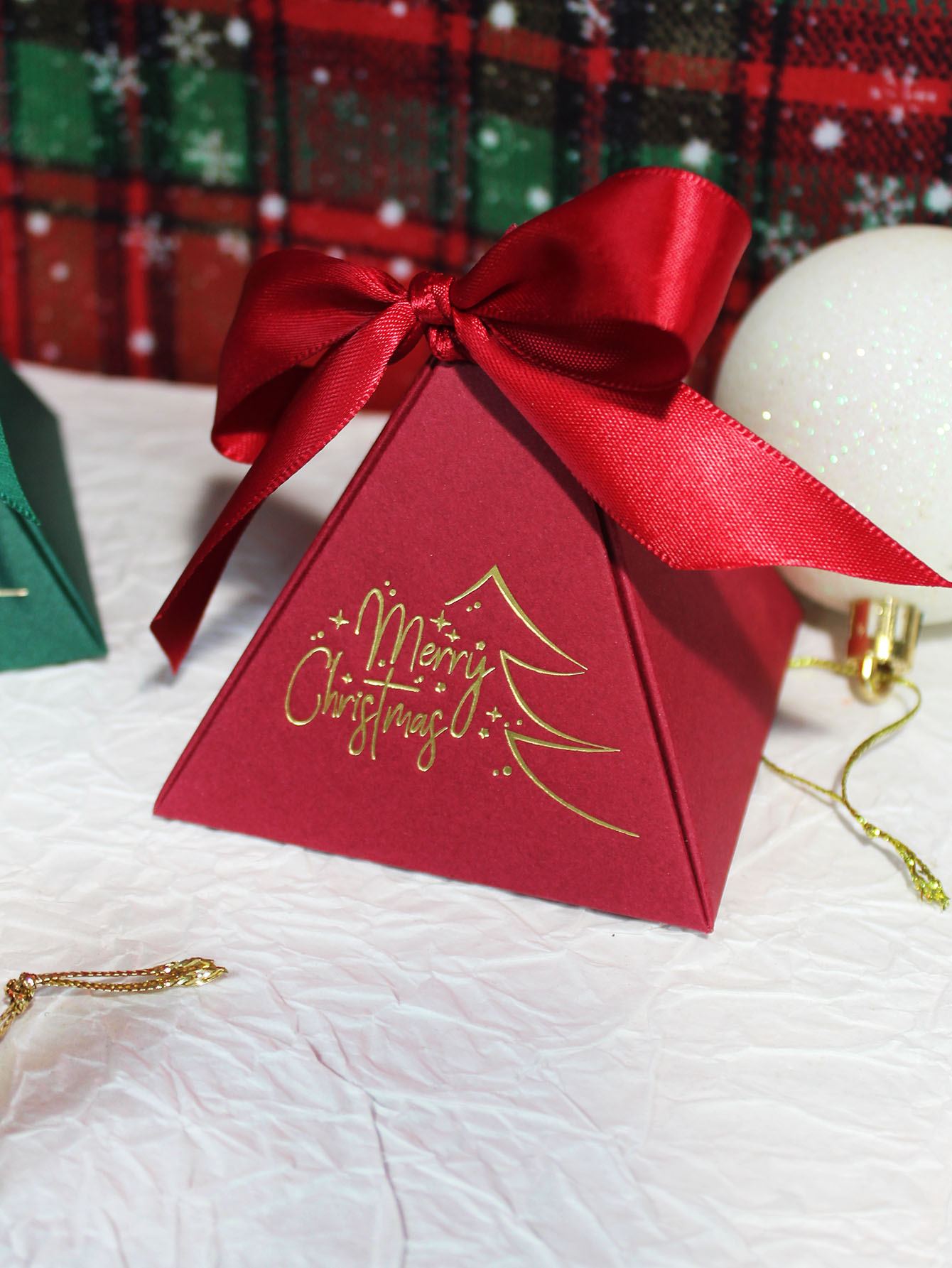 Kerst Driehoek Doos Snoep Gesc - Chocolate Snack recensie en prijs