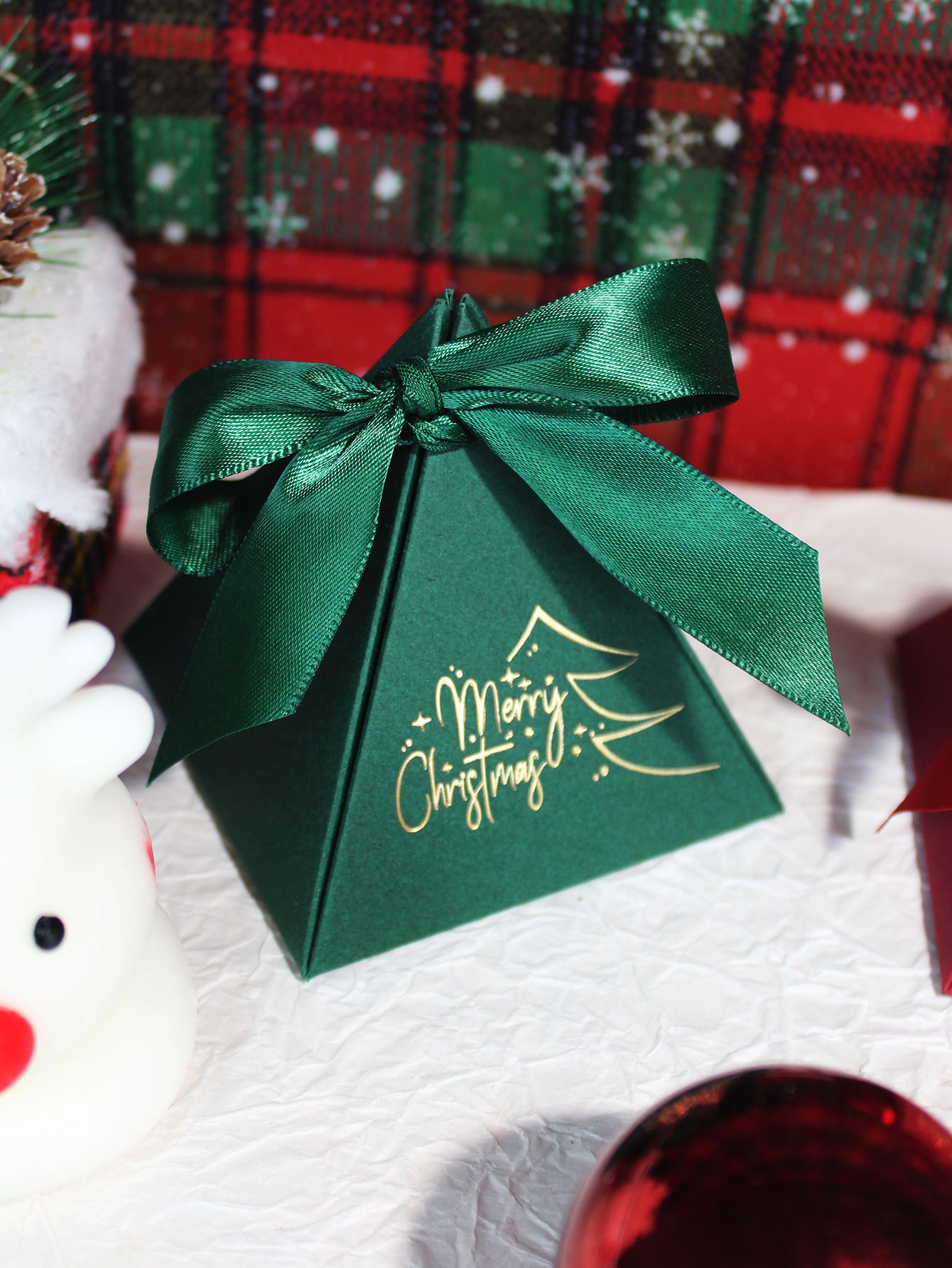 Kerst Driehoek Doos Snoep Gesc - Chocolate Snack recensie en prijs